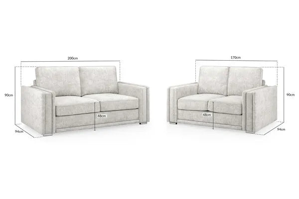 Bentley 2 and 3 Seater Sofa Set