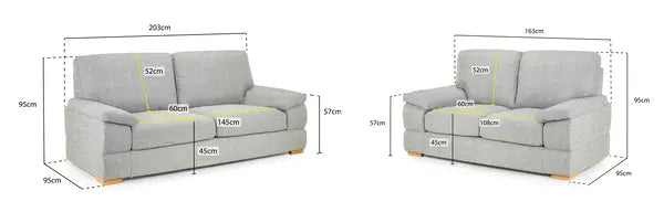 Bento 3 and 2 Seater Sofas