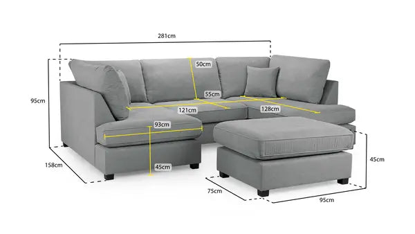 Carnaby U shape Corner Sofa