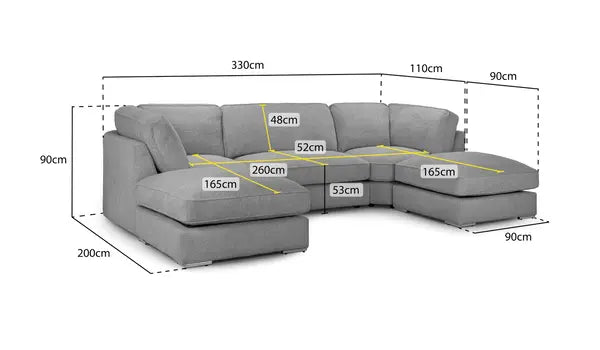 Inga U shape Corner Sofa