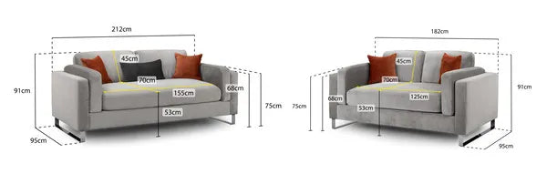 Kingston 2 and 3 Seater Sofa