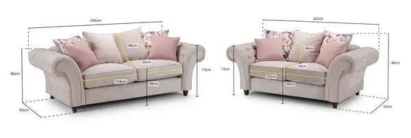 Roma 3 and 2 Seater Sofa Set