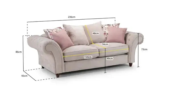 Roma 3 Seater Sofa