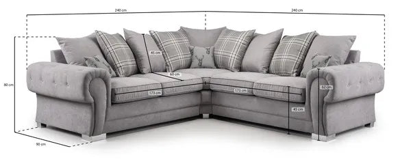 Verona Fullback Large Corner Sofa