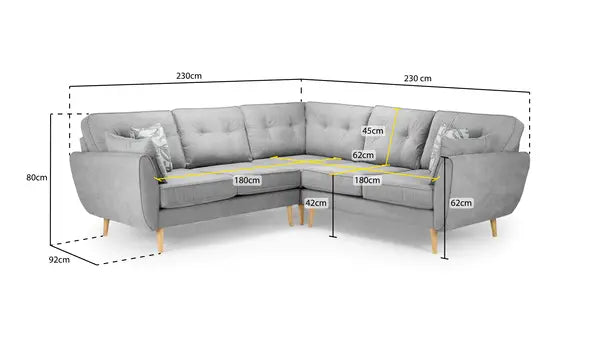 Zinc Large Corner Sofa